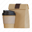 coffee, bag, and, cup, drink, suitcase, cafe, briefcase, hot