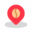 cafe, location, pin, coffee, shop, address, direction