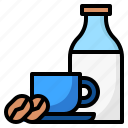 bottle, business, coffee, cup, milk
