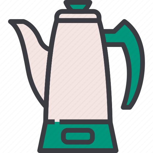 Coffee, hot, maker, percolator, pot, steel, tea icon - Download on Iconfinder