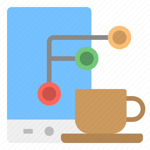 Business, coffee, cup, phone, share, shop icon - Download on Iconfinder