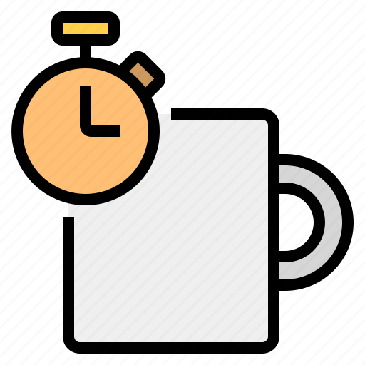 Business, coffee, shop, stop, time, watch icon - Download on Iconfinder