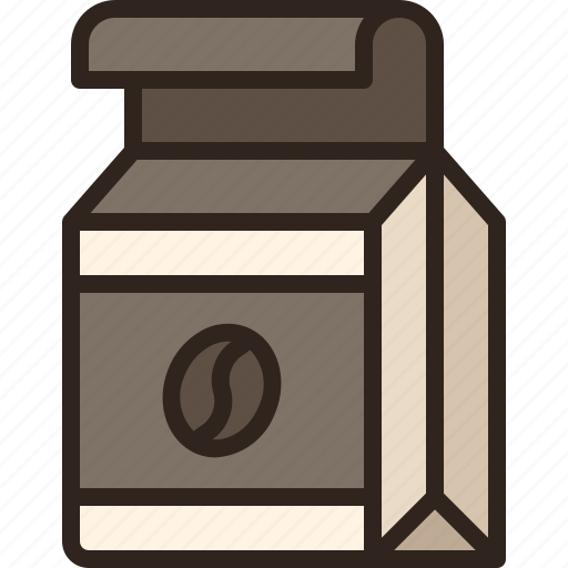 Coffee, pack, packaging, package, beans icon - Download on Iconfinder