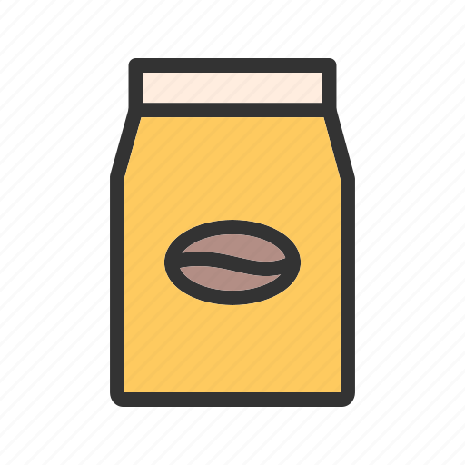 Bag, beans, beverage, coffee, drink, package, packet icon - Download on Iconfinder