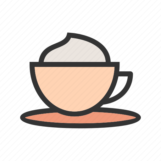 Cafe, caffeine, cappuccino, coffee, creamy, cup, drink icon - Download on Iconfinder