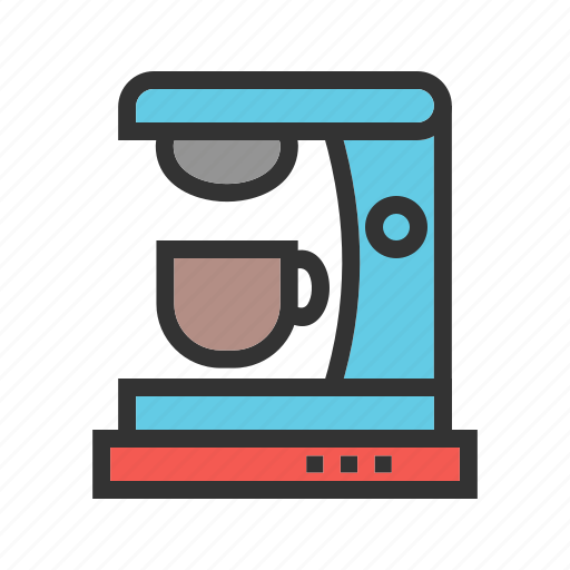 Cafe, coffee, cup, drink, machine, maker, mixer icon - Download on Iconfinder
