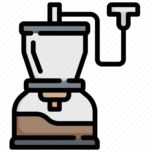 Coffee, grinder, kitchen, restaurant, utensil, food icon - Download on Iconfinder