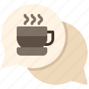 chat, conversation, drink, coffee, mug