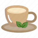 tea, hot, drink, mug, cup, restaurant