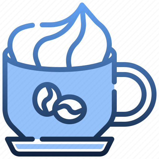 Capuccino, cup, coffee, hot, drink icon - Download on Iconfinder