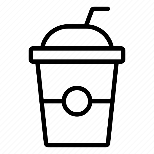 Coffee, cup, drink, straw icon - Download on Iconfinder