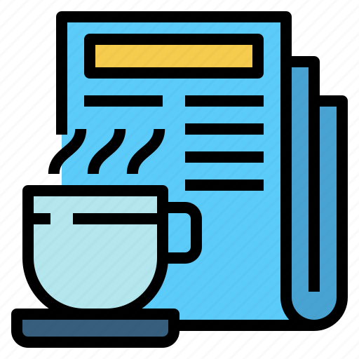 Break, coffee, cup, hot, news, paper, restaurant icon - Download on Iconfinder