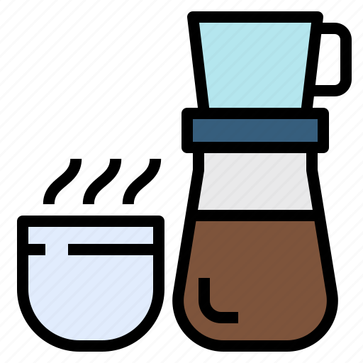 Coffee, drip, dripper, glass, maker, restaurant icon - Download on Iconfinder