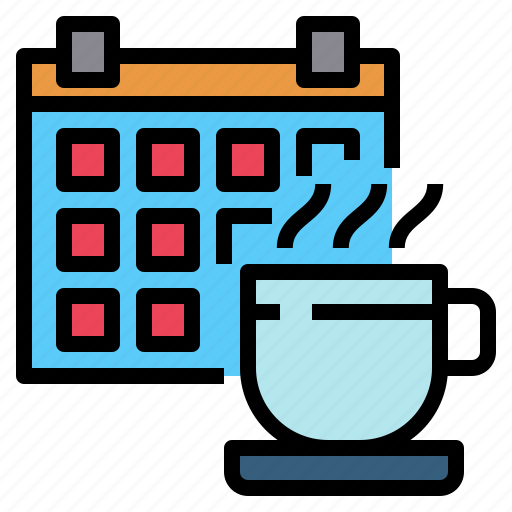 Break, calendar, coffee, cup, time icon - Download on Iconfinder