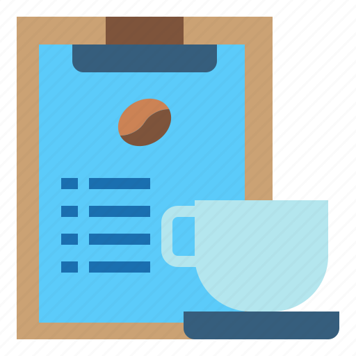 Cafe, clipboard, coffee, cup, menu, restaurant icon - Download on Iconfinder