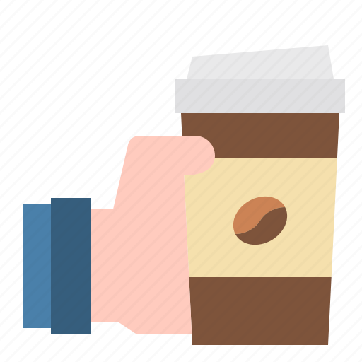 Away, coffee, hand, restaurant, take icon - Download on Iconfinder
