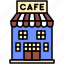 coffee, shop, building, cafe, business, restaurant, coffeehouse 