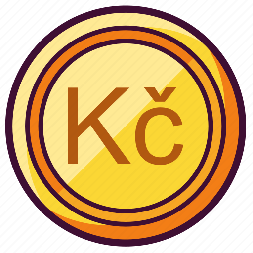 Coin, currency, czech, koruna, money icon - Download on Iconfinder