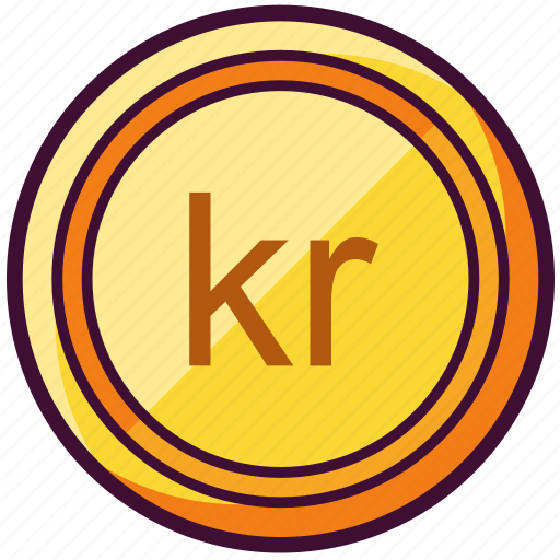 Coin, currency, krone, money, norwegian icon - Download on Iconfinder