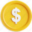 dollar coin, coin, cash, dollar, currency, dollar sign, dollar symbol, money, finance 