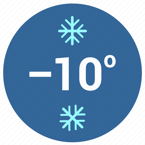 Cold, label, round, snow, temperature icon - Download on Iconfinder