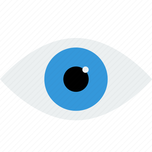 Blue, eye, look, read, watch, see, preview icon - Download on Iconfinder