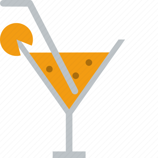 Cocktail, outing, drink, glass, orange, wine icon - Download on Iconfinder