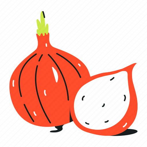 Allium cepa, onion, vegetable, bulb onion, organic food icon - Download on Iconfinder