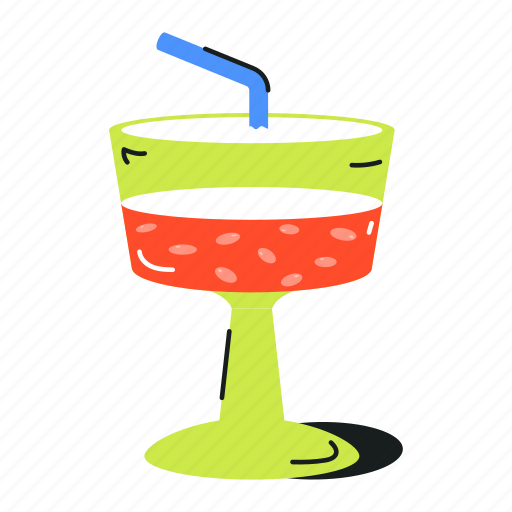 Cocktail glass, mocktail glass, refreshing drink, party drink, juice glass icon - Download on Iconfinder