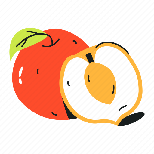 Prunus persica, peach, fruit, healthy food, organic diet icon - Download on Iconfinder