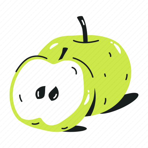 Malus, green apple, fruit, healthy food, organic diet icon - Download on Iconfinder