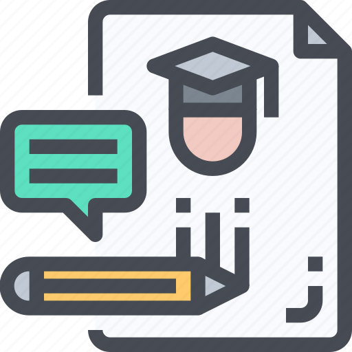Education, graduation, knowledge, learning, test icon - Download on Iconfinder