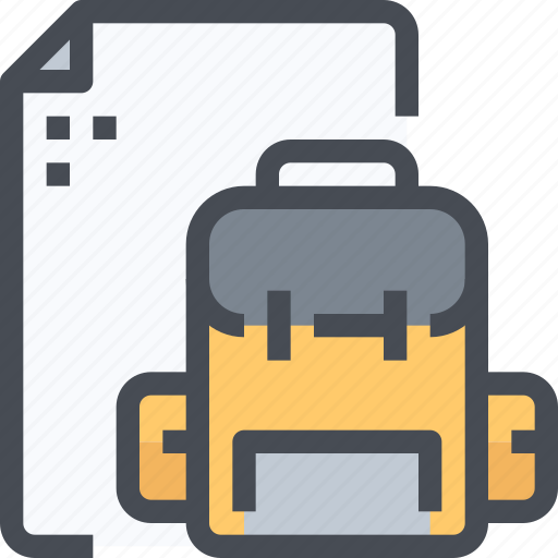 Backpack, bag, holiday, plan, planning, travel icon - Download on Iconfinder