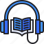 book, audio, headphone, listen, audiobook 