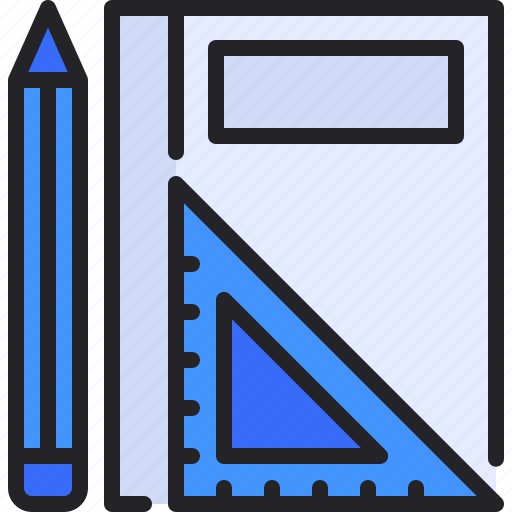Learning, tools, book, ruler, pencil icon - Download on Iconfinder