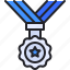medal, award, certification, reward, education 