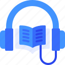 book, audio, headphone, listen, audiobook
