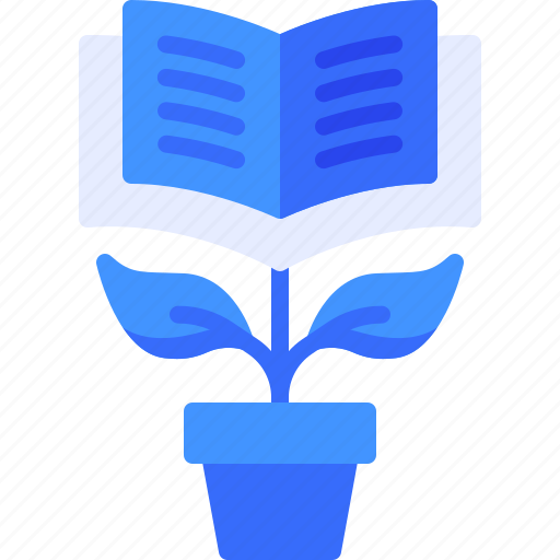 Book, plant, study, education, literature icon - Download on Iconfinder