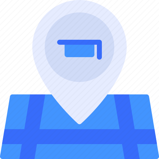Map, pin, education, university, graduation icon - Download on Iconfinder