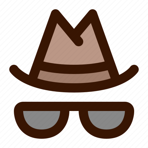 Detective, hat, incognito, private, spy icon - Download on Iconfinder