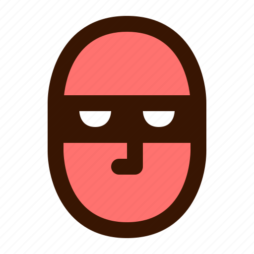 Burglar, cracker, hacker, inpersonality, mask, security, thief icon - Download on Iconfinder