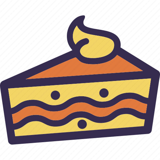 Cake, delicious, holiday, orange, thanksgiving, yellow icon - Download on Iconfinder