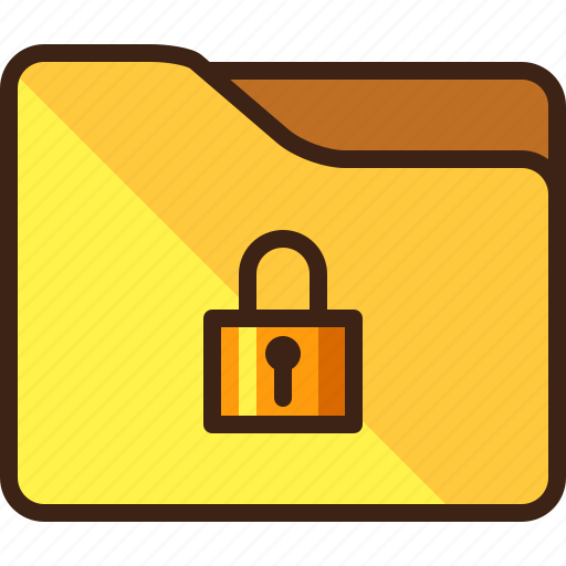Closed, folder, locked, padlock icon - Download on Iconfinder