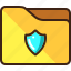 folder, protected, security, shield 