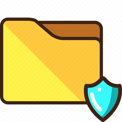 Folder, protected, security, shield icon - Download on Iconfinder