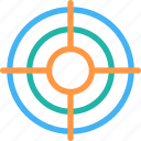 goal, see, target icon, • aim