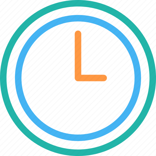 Clock, outlined, time, tool icon - Download on Iconfinder