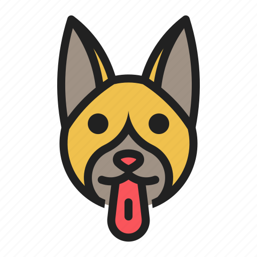 Breed, dog, face, pet, shepherd icon - Download on Iconfinder