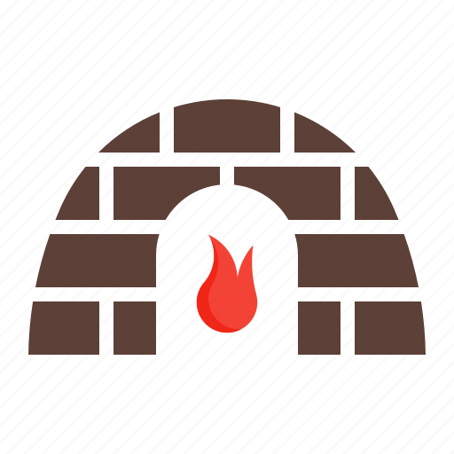 Brick, fire, fireplace, heat, mantel icon - Download on Iconfinder