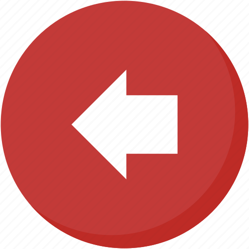 Arrow, back, circle, direction, left, navigation, red icon - Download on Iconfinder